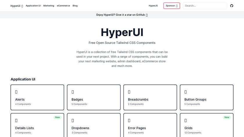 HyperUI Landing Page