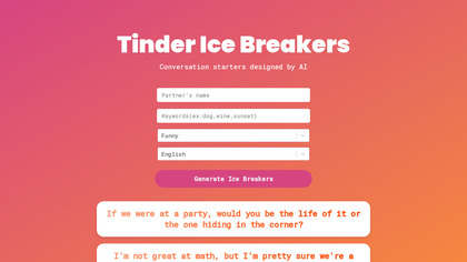 Tinder Ice Breaker image
