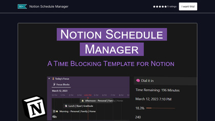 Notion Schedule Manager image