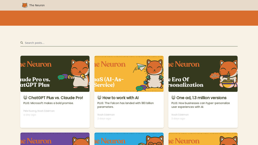 The Neuron Landing Page