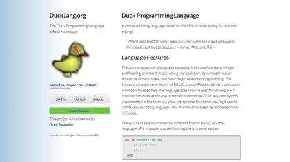 Duck Programming Language image
