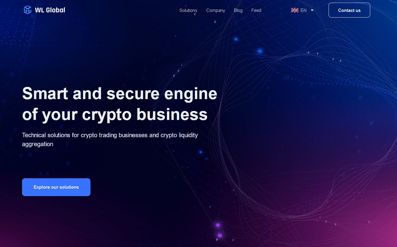 WL Global Solutions Landing page