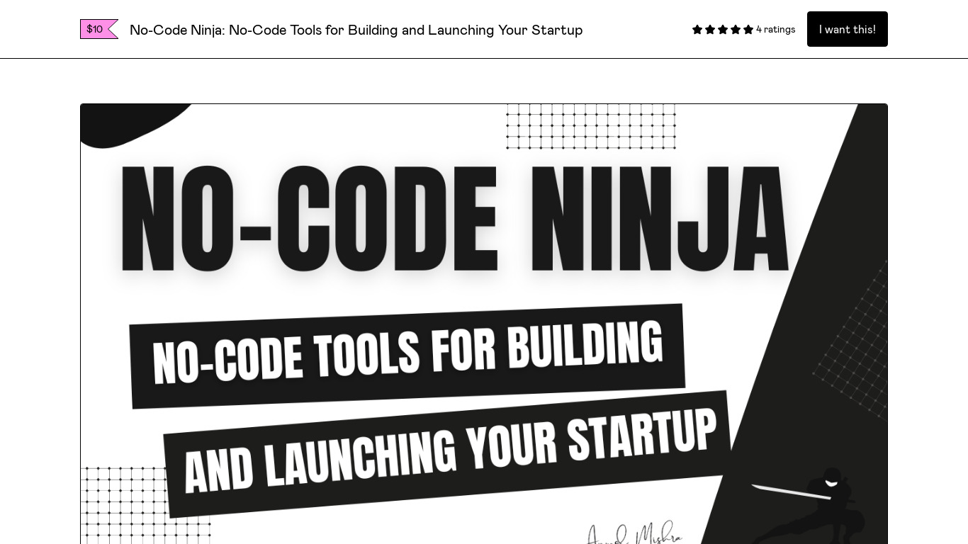 NoCodeNinja: Ultimate No-Code Tools Landing page