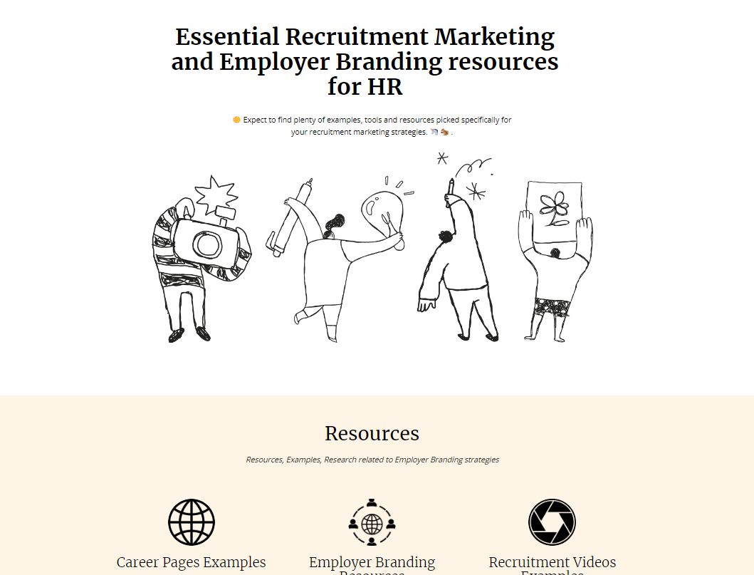 Marketing for HR Landing page