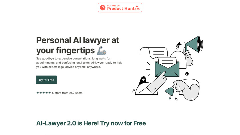 AI Lawyer Landing Page