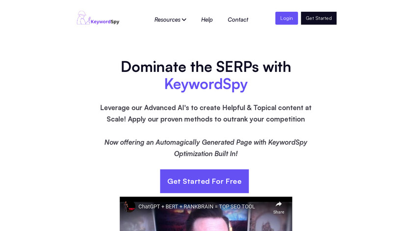 TryKeywordSpy Landing Page