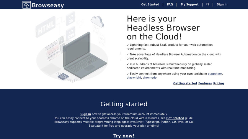 Browseasy Landing Page