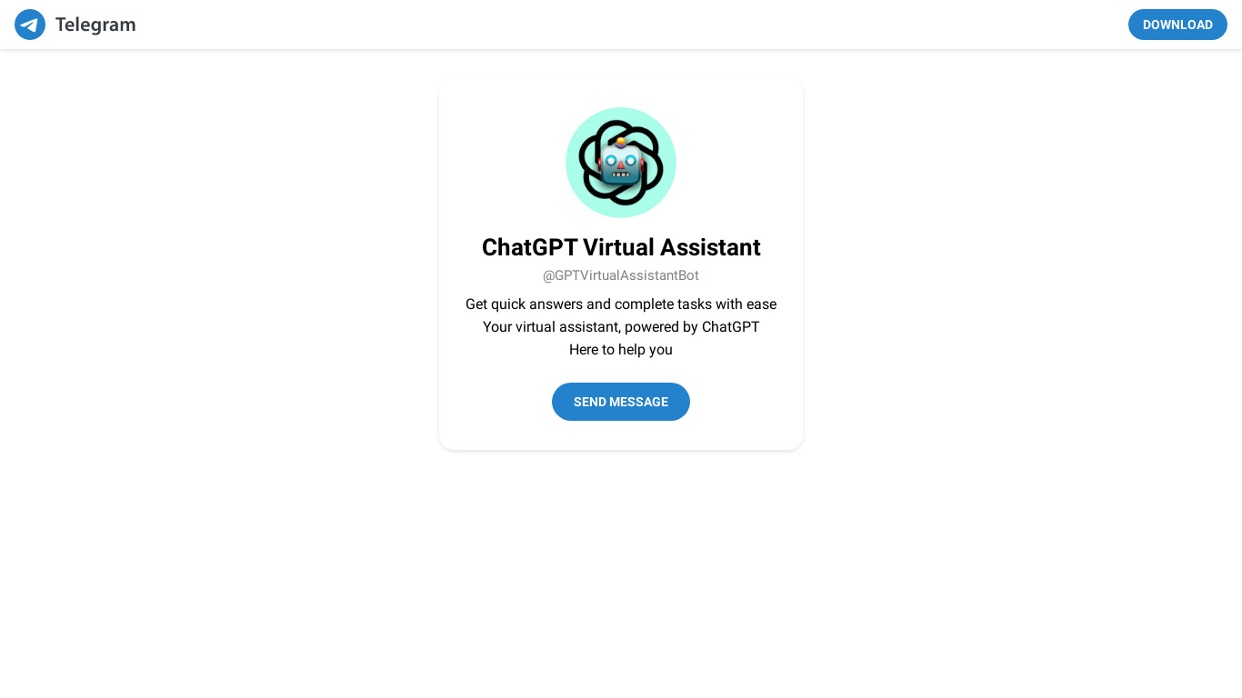 GPT Virtual Assistant Landing page