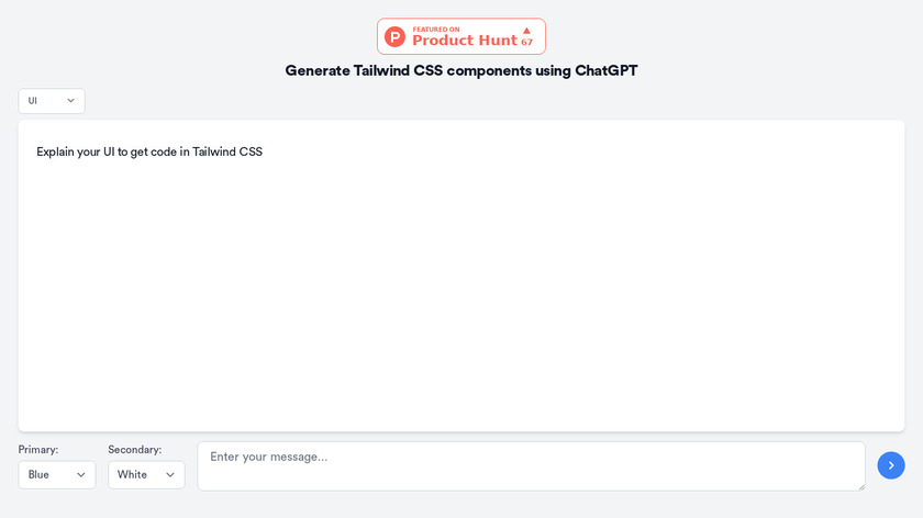 ChatGPT Tailwind components Landing Page