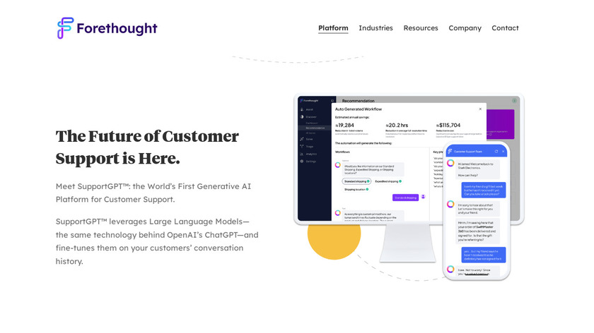 SupportGPT Landing Page