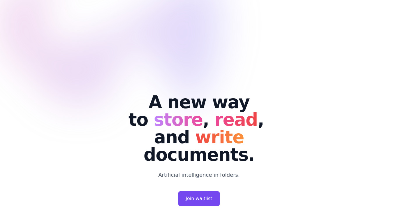 The Drive Landing page