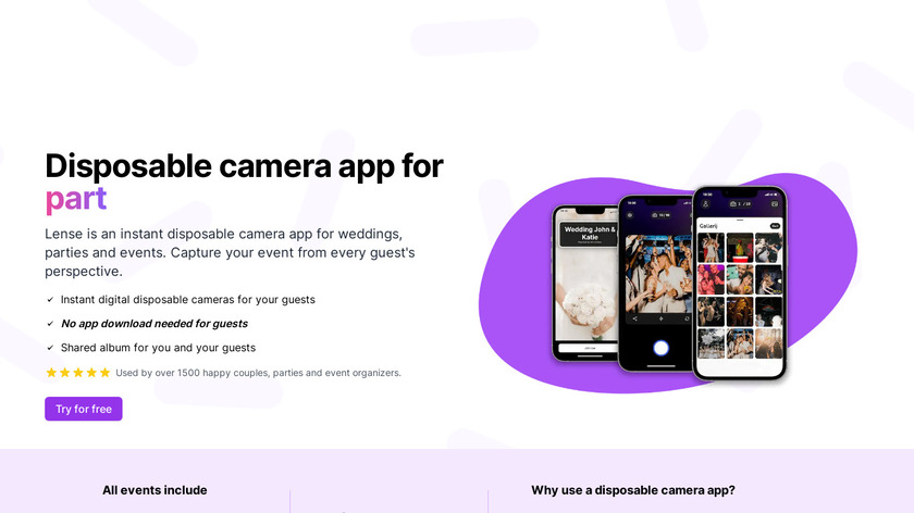 Lense Landing Page