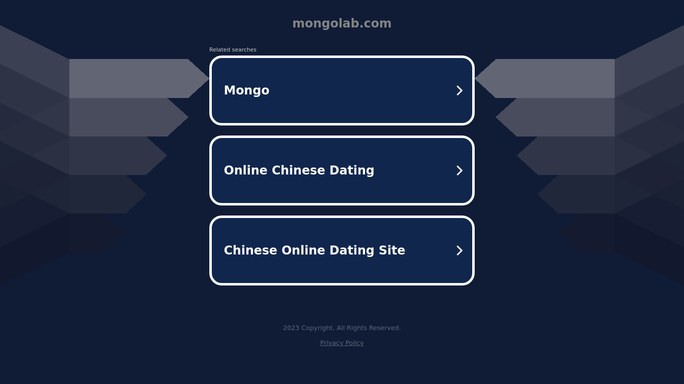 MongoLab Landing page