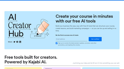 The AI Creator Hub image