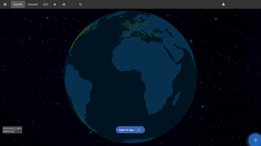 Satellitemap.space Landing Page