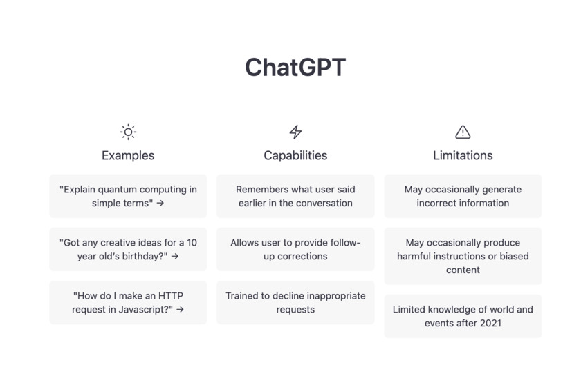 ChatGPT Landing Page