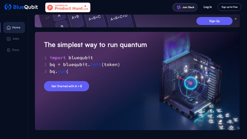 BlueQubit Landing Page