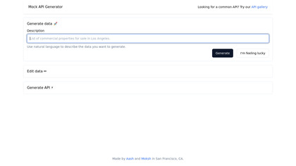 AI-Powered Mock API Generator image