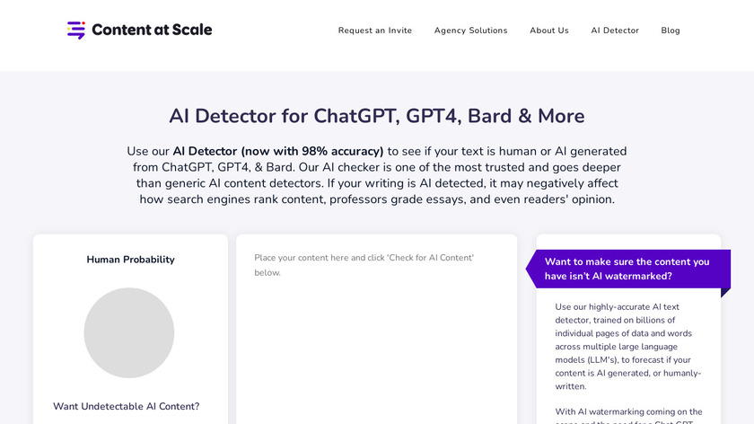 AI Detector by CaS Landing Page