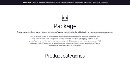 GitLab Package screenshot