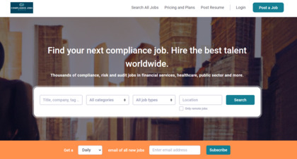 Compliance Jobs World screenshot