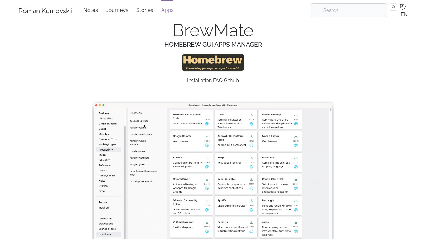 BrewMate Landing page