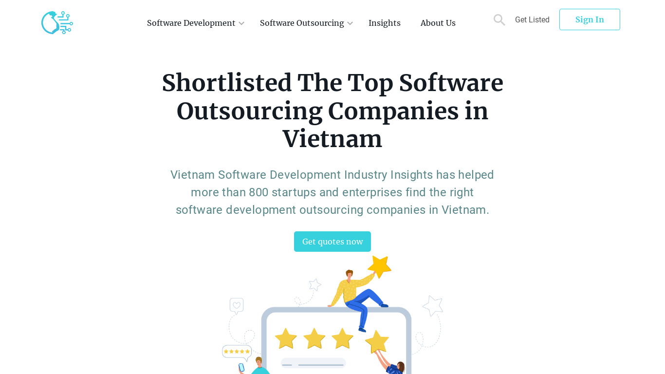 VietnamSoftware.org Landing page