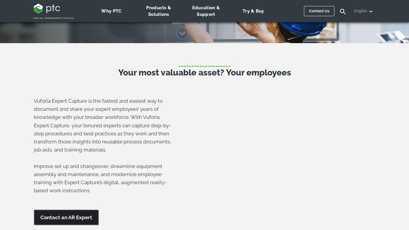 Vuforia Expert Capture Landing Page