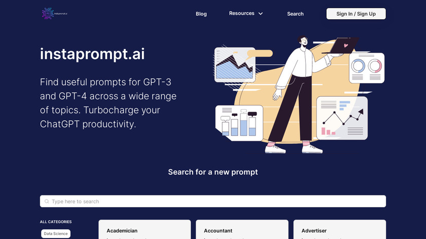 instaprompt.ai Landing Page