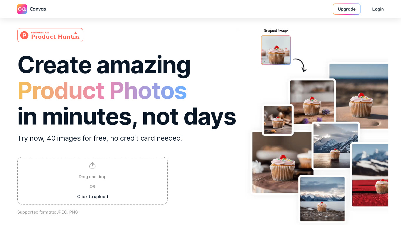Canvas by Magic Studio Landing page