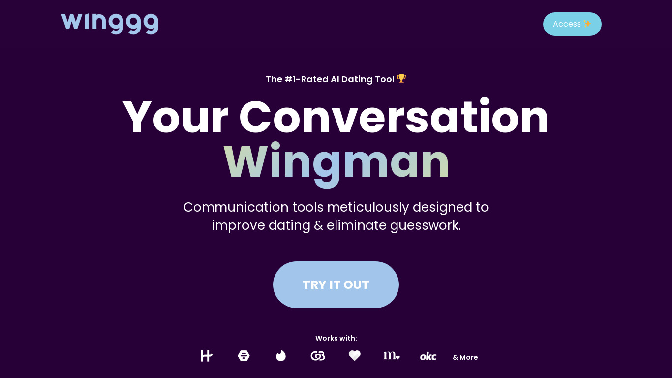 Winggg Landing page