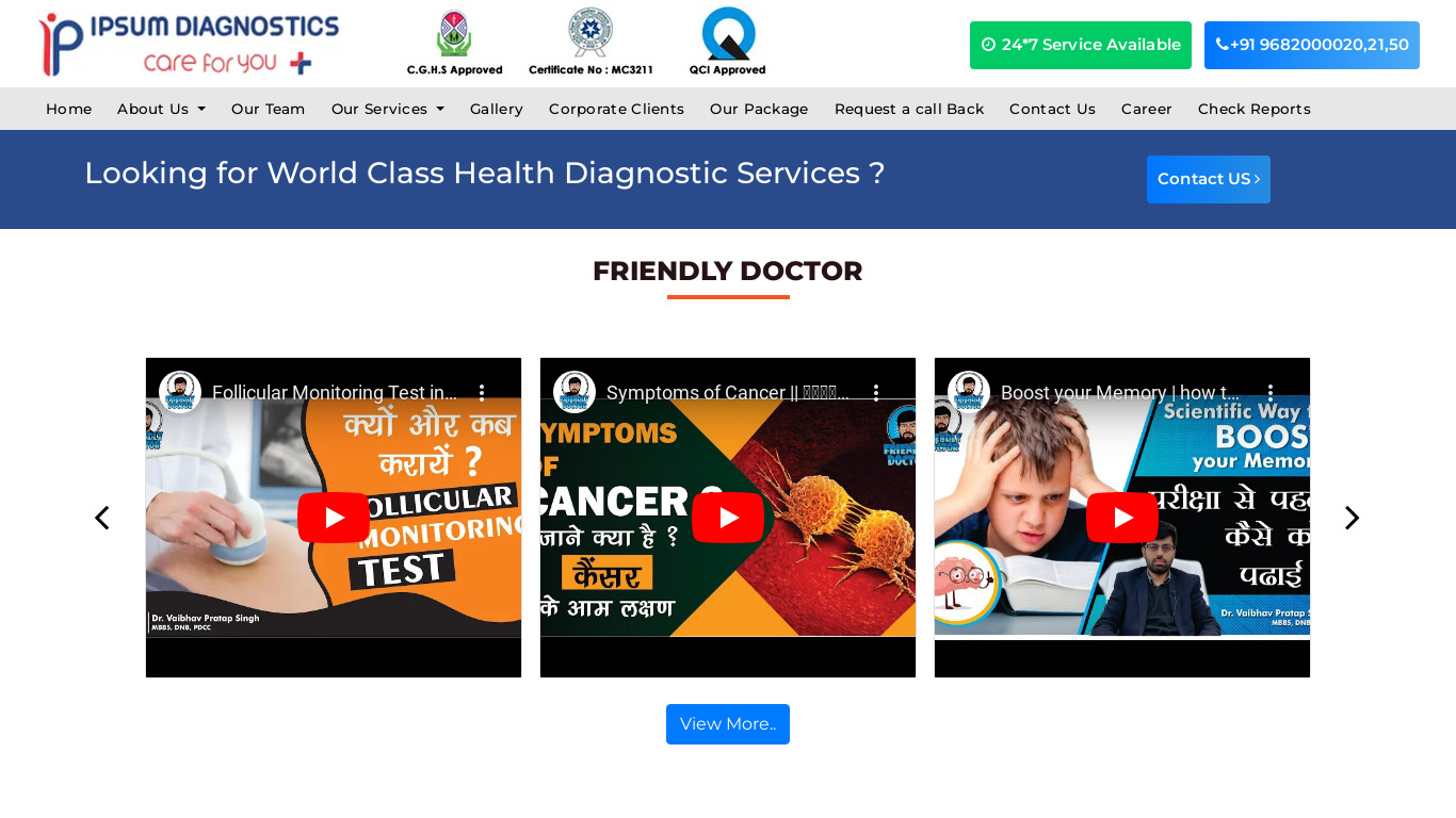 MRI Center in Lucknow Landing page