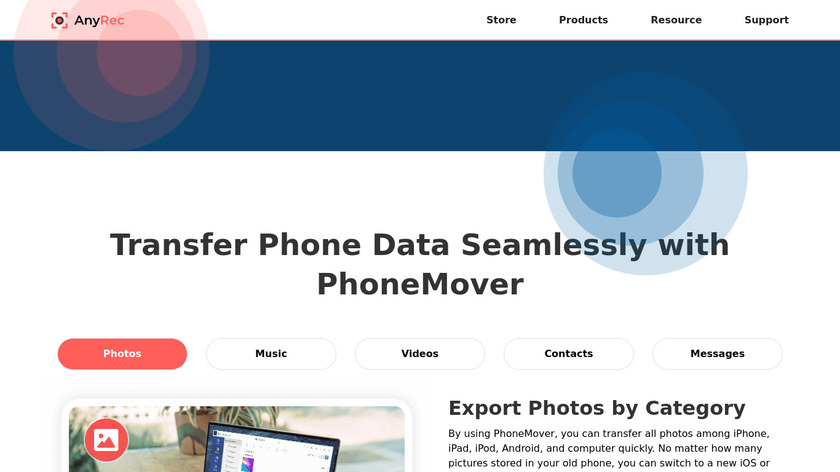 AnyRec PhoneMover Landing Page