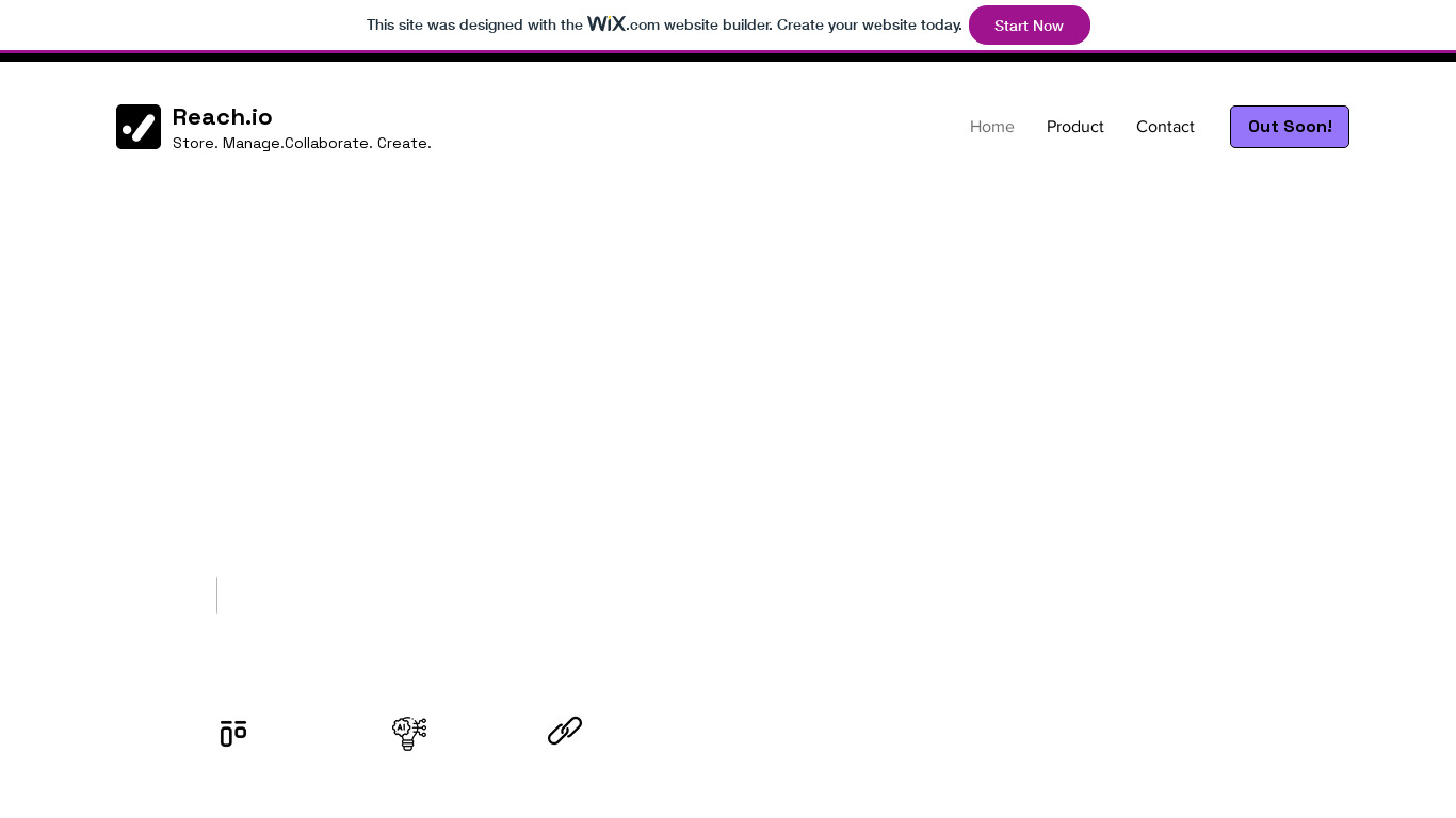 Reach-io Landing page