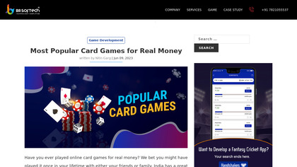Online Money Card Game Development image