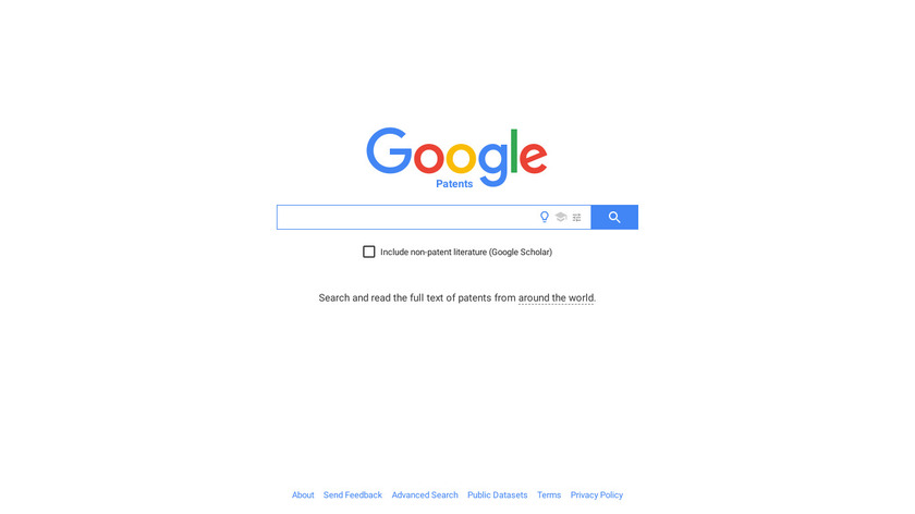 Google Patents Landing Page