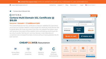 Certera Multi Domain SSL image