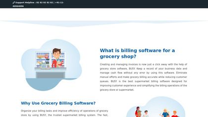 BUSY Grocery Shop Billing image