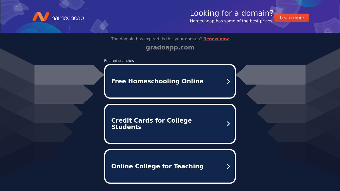 Gradtag Landing page