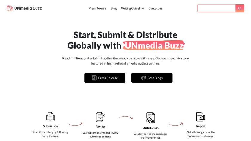UNmedia Buzz Landing Page