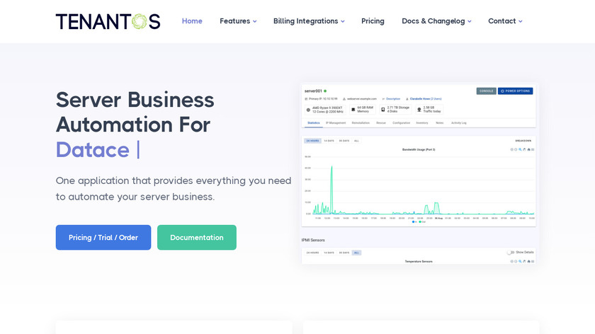 Tenantos Landing Page