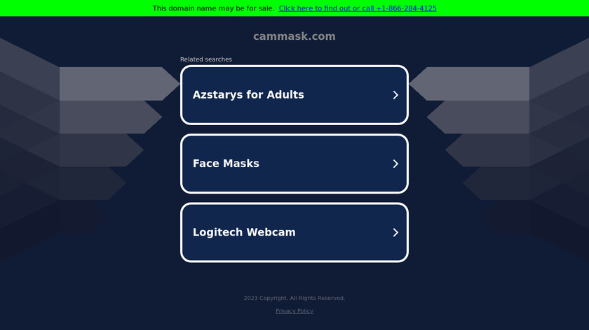 CamMask Landing Page
