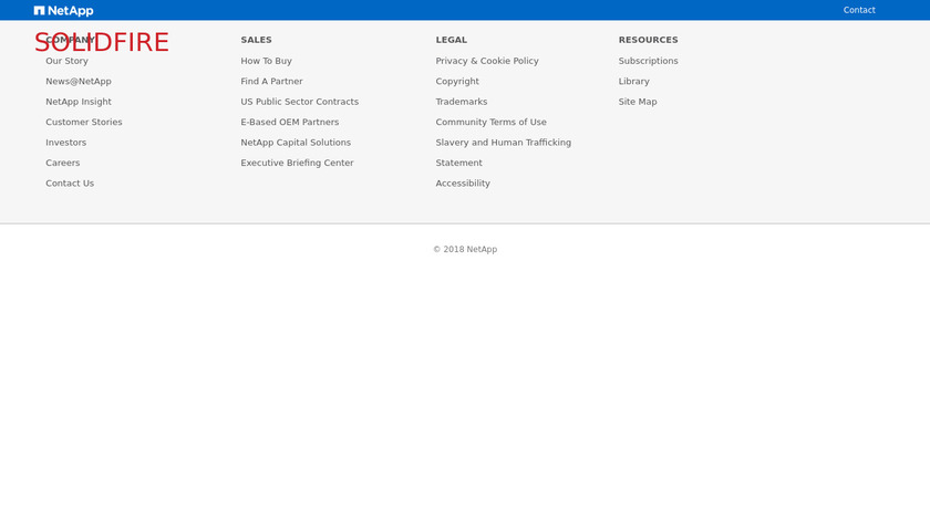 Solidfire Landing Page