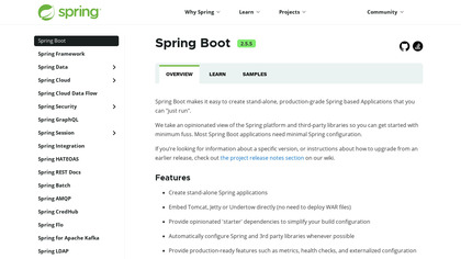 Spring Boot screenshot