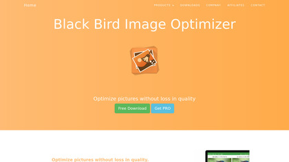Black Bird Image Optimizer image