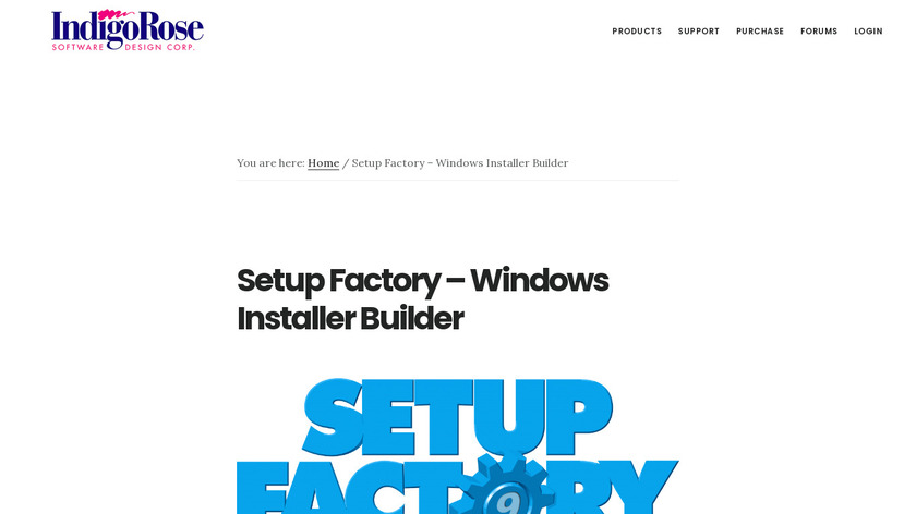 Setup Factory Landing Page