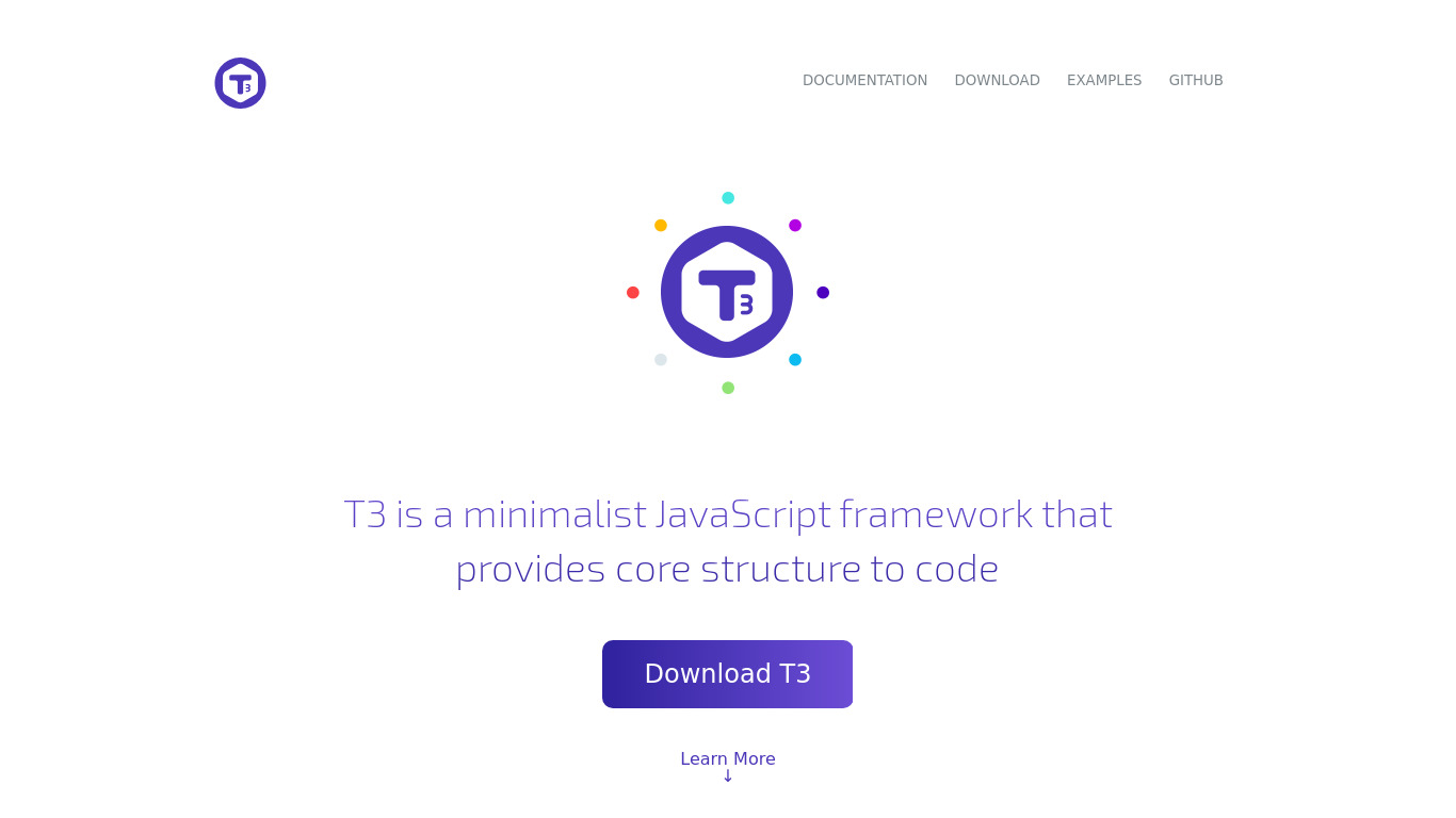 T3 Landing page