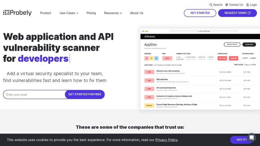 Probe.ly Landing Page