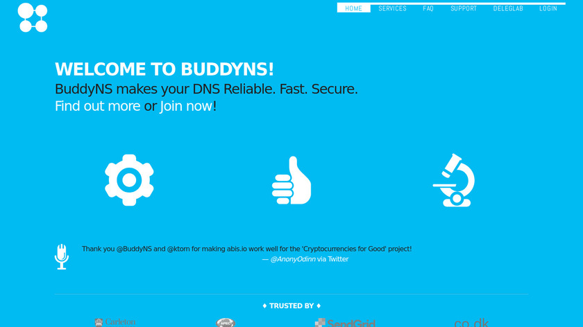 BuddyNS Landing Page
