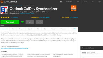 Outlook CalDav Synchronizer image
